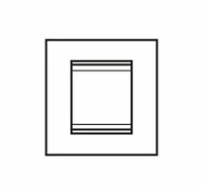 Plaque lux - en verre - 2 modules - glace - chorus