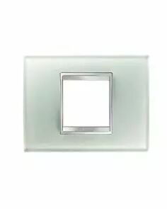 Plaque lux rectangulair  - en verre - 2 modules - glace - chorus