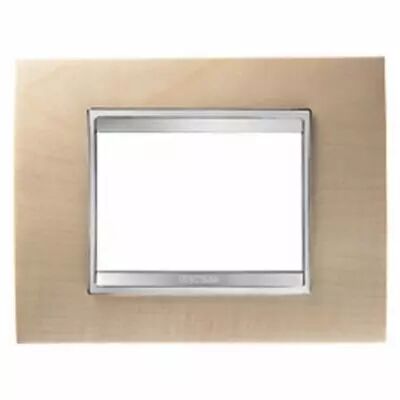 Plaque lux rectangulaire  - bois - 3 modules - �rable - chorus