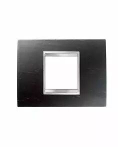 Plaque lux rectangulaire  - bois - 4 modules - wengu� - chorus