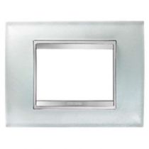 Plaque lux rectangulaire  - en verre - 3 modules - glace - chorus