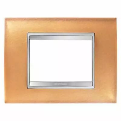 Plaque lux rectangulaire  - en verre - 3 modules - ocre - chorus