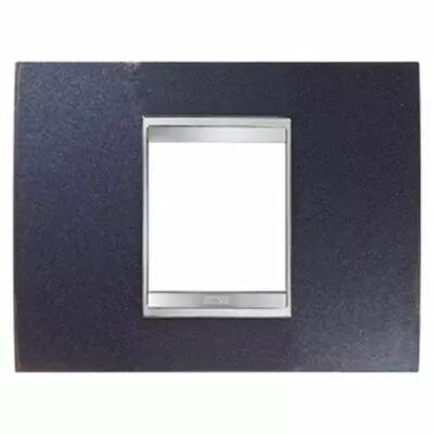 Plaque lux rectangulaire - en m�tal - 6 modules - blue chic - chorus