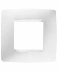 Plaque one - en technopolym�re  - 2+2 modules horizontal - blanc cr�me - chorus