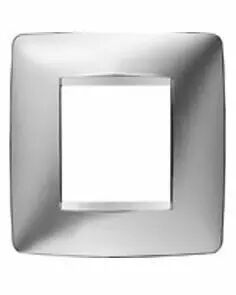 Plaque one - en technopolym�re m�tallis� - 2+2+2+2 modules horizontal - chrome - chorus