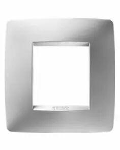 Plaque one - en technopolym�re verni - 2+2 modules vertical entraxe 71mm - titane - chorus