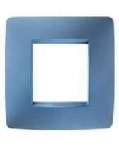 Plaque one - en technopolymère verni - 2 modules - bleu azur - chorus