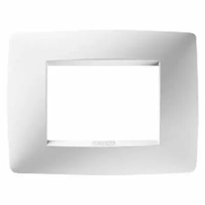 Plaque one rectangulaire  - en technopolym�re - 3 modules - blanc cr�me - chorus