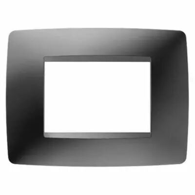 Plaque one rectangulaire  - en technopolym�re - 3 modules - noir toner - chorus
