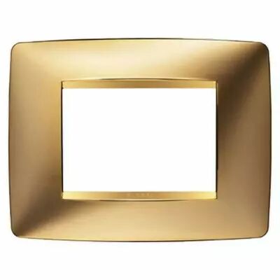 Plaque one rectangulaire  - en technopolym�re m�tallis� - 3 modules - or - chorus