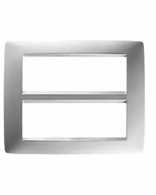 Plaque one rectangulaire  - en technopolym�re verni - 12 modules - titane - chorus