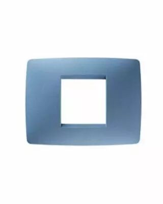 Plaque one rectangulaire  - en technopolym�re verni - 2 modules - bleu azur - chorus