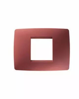Plaque one rectangulaire  - en technopolym�re verni - 2 modules - rubis - chorus