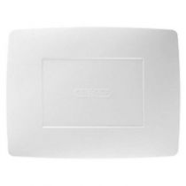 Plaque pleine - 3 modules - blanc - chorus