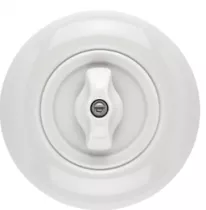 Plaque simple porcelaine hors tel- tv - rj45 - enceintes (173085)