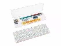 Platine d\'exp&eacute;rimentation sans soudure - 830 points de connexion + fils de raccordement - 140 pcs (VTBB1N)