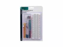 Platine d\'exp&eacute;rimentation sans soudure - 830 points de connexion + fils de raccordement - 140 pcs (VTBB1N)