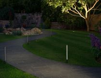 Plug and Shine Borne lumineuse LED Pin IP44 360mm 3000K 5,5W 490lm 24V Anthracite Aluminium/Matière plastique (94530)