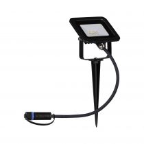 Plug and Shine Projecteur de jardin LED Fluter IP65 3000K 6,8W Noir (94574)