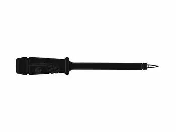 Pointe de touche � douille isolante flexible 4mm en acier inox - noir (pr�f 2) (HM5400)