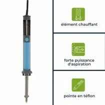 Pompe &Agrave; Dessouder Avec &Eacute;l&eacute;ment Chauffant - 30 W (VTDESOL3)