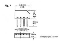 Pont de redressement 250v-1.5a (b250c-2300-1500) (250V1.5)