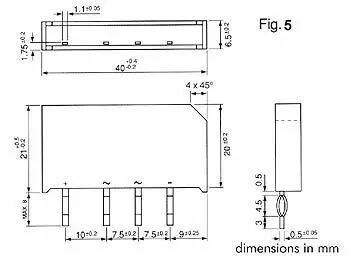 Pont de redressement 250v-3.7a (b250-c3700/2200) (250V3.7)