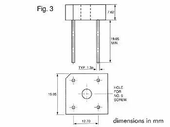 Pont de redressement 800v-5a (br108) (800V5)