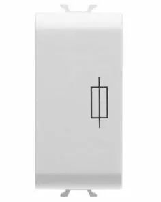 Porte-fusible - 250v ac 50/60hz - 1 module - blanc - chorus