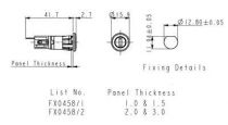 Porte fusible a baionnette 5x20 clip 1/1,5