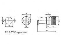 Porte-fusible pour montage chassis 5 x 20mm (F/CH30)