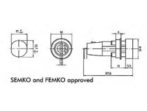 Porte-fusible pour montage chassis 5 x 20mm (FUSE/CH)