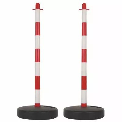 Poteau en plastique pour cha�ne de signalisation, lot de 2 (SCP90)