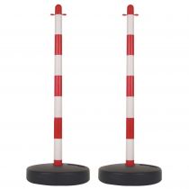 Poteau en plastique pour chaîne de signalisation, lot de 2 (SCP90)