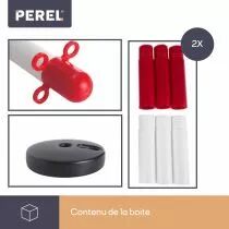 Poteau en plastique pour cha&icirc;ne de signalisation, lot de 2 (SCP90)