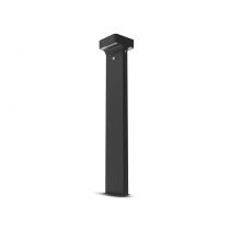 POTELET 6W IP65 950MM SOLAIRE CARRE NOIR + DETECTEUR IR (100808)