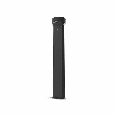 POTELET 6W IP65 950MM SOLAIRE ROND NOIR + DETECTEUR IR (100811)
