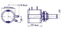 Potentiometre 10 tours 10k - modele economique (K010HPL)