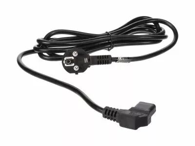 POWER CORD BLACK L=2.5 m EURO 90�/ EURO FEM PLUG 90�, 3G1.0mm� (EPC025B100)