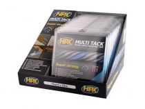 Présentoir avec 10x ruban adhésif double face multi-tack - semi-transparent - 19 mm x 25 m (HPXDP0028)