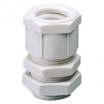 Presse-étoupe en polymère antichoc gris RAL7035 PAS PG 29 pour câbles de 13.5 à 15mm/ 21 à 26mm IP66 (GW52007)