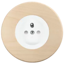 Prise 2P+T avec couvercle blanc et protection enfant (DSR Z1-Z1-0-00-0-0-00)