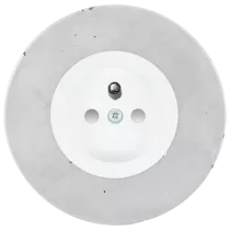 Prise 2P+T avec couvercle blanc et protection enfant (DSR Z1-Z1-0-00-0-0-00)