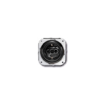 Prise 2P+T Schuko en porcelaine noire - Garby colonial (31212272)