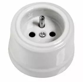 Prise de courant en porcelaine en saillie fontini garby (30211175)