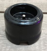 Prise de courant en saillie en porcelaine noire avec pas de cable (30211272)