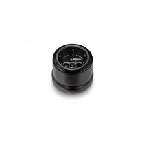 Prise de courant Schuko 2P+T en porcelaine noire Fontini Garby