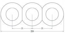 Prise double RJ45 bakelite blanche (100726)