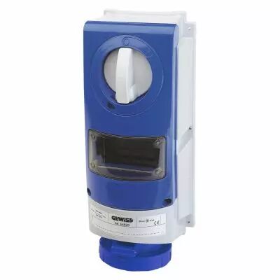 Prise fixe vertical sans interrupteur de blocage - sans fond �tanche - pour utilisation s�v�re - 3p+t 16a 230v 9h cbf - ip66 (GW