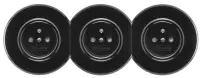 Prise française bakelite avec terre noire (175833)